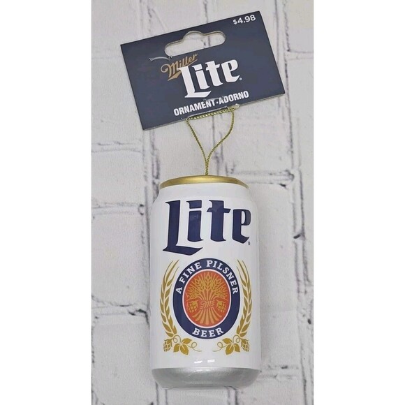 2024 CHRISTMAS MILLER LITE HANGING ORNAMENT By Ruz NEW. - Picture 1 of 5